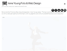 Tablet Screenshot of ireneyoungfoto.com